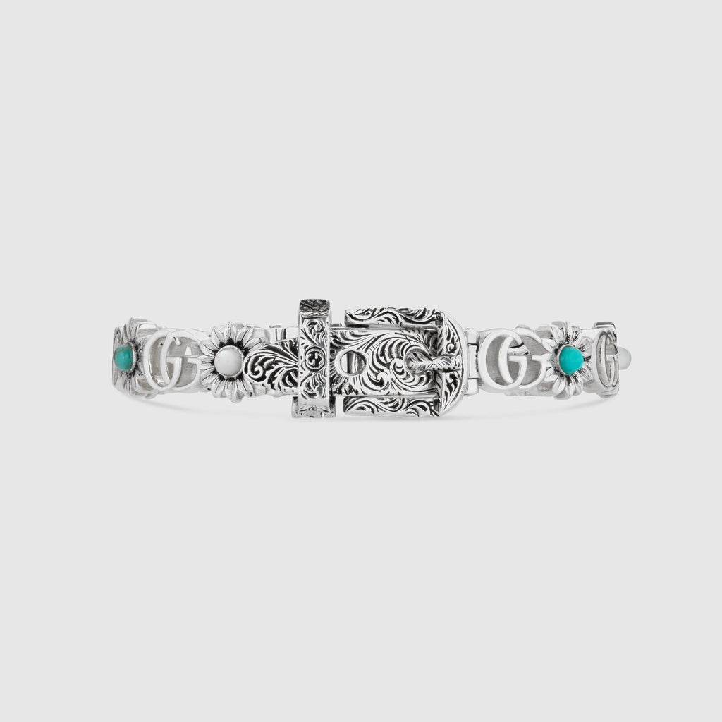 Double Gucci Flowers Bracelet