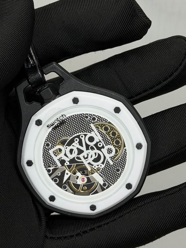 Swatch x Audemars Piguet Royal Oak Concept Skeleton Pocket Watch