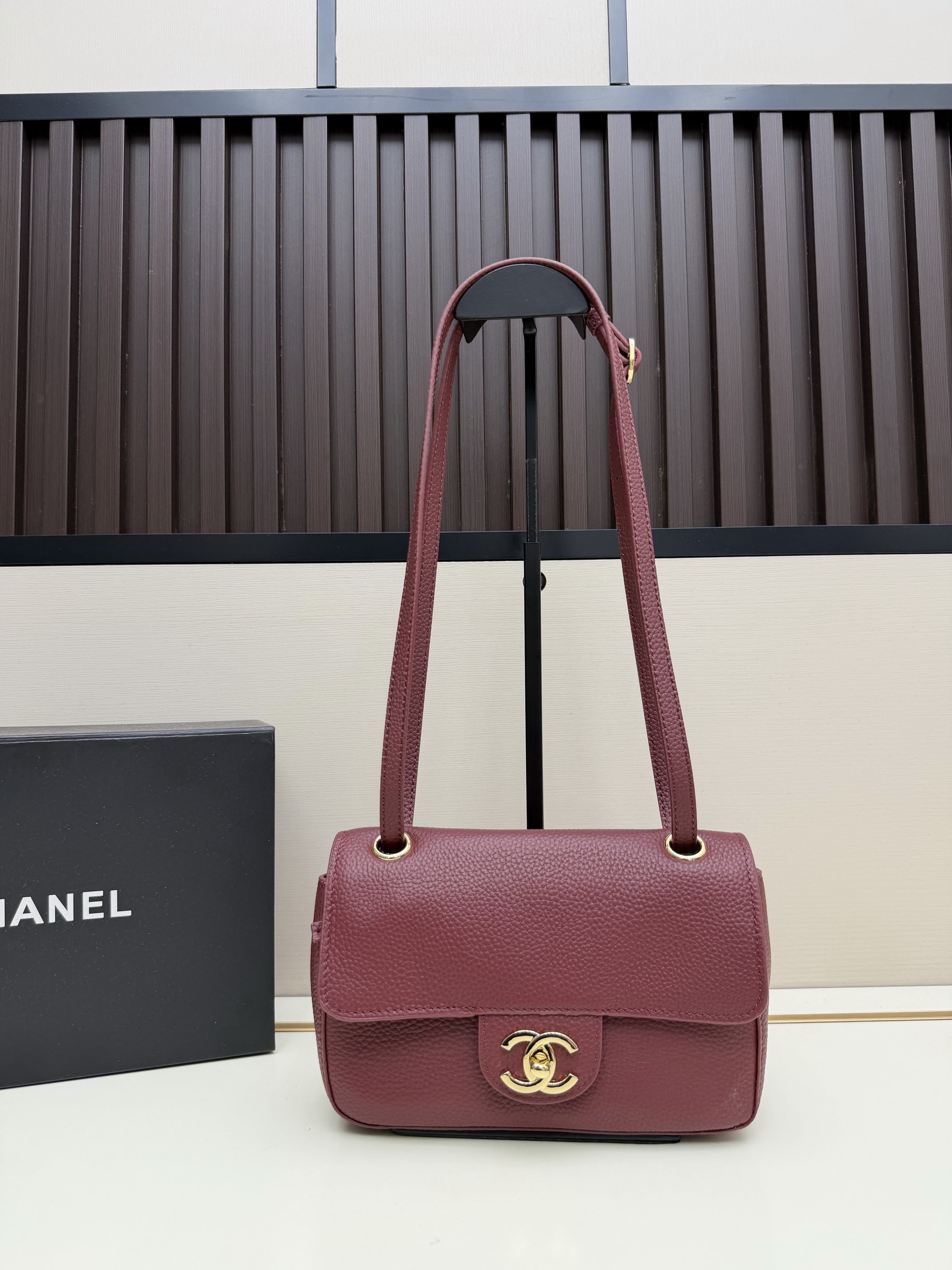 Chanel Classic Flap Bag – Burgundy Caviar Leather