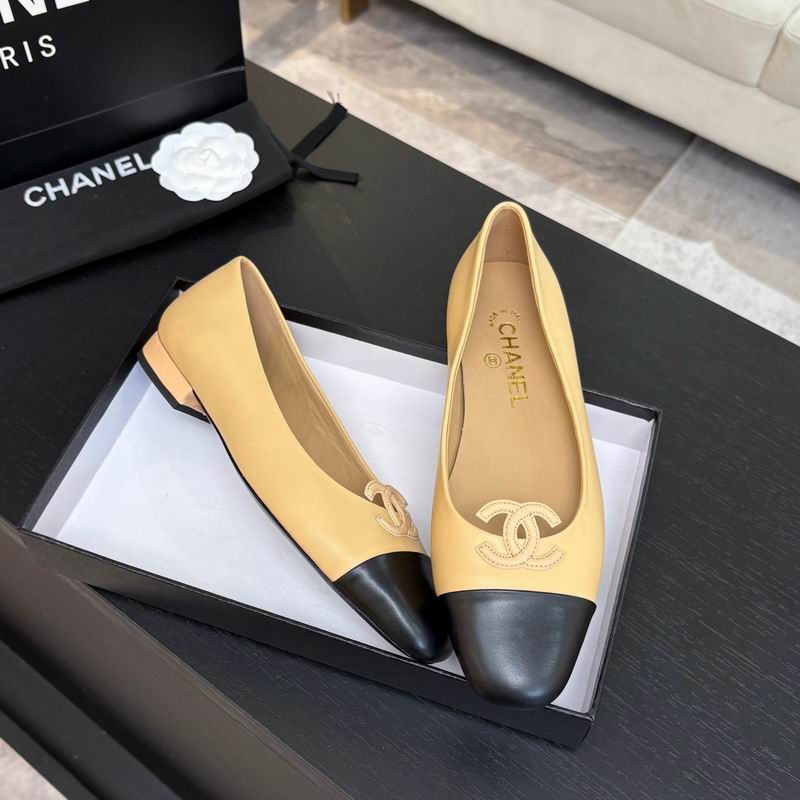 Chanel Beige & Black Two-Tone Cap-Toe Pumps