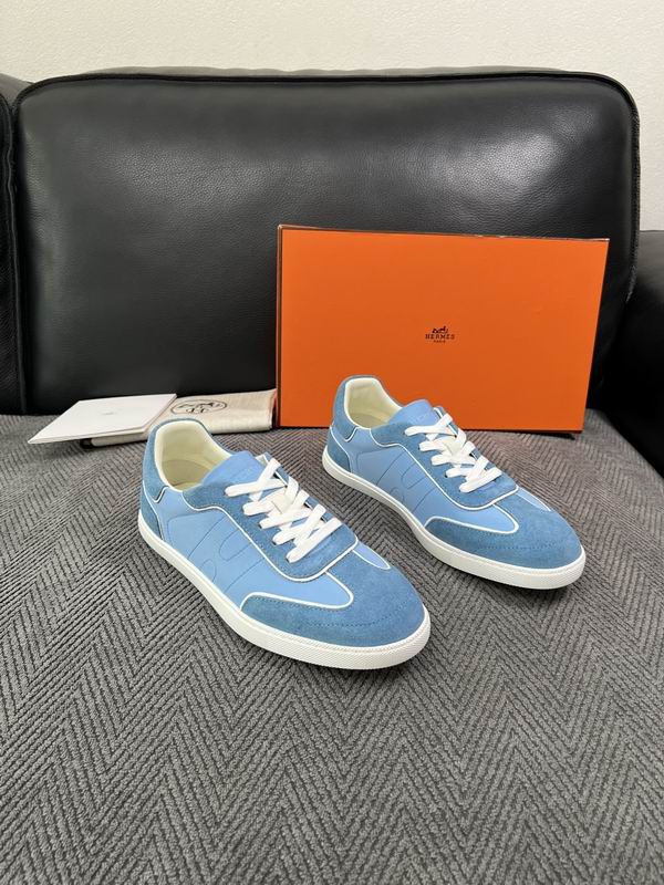 Hermès Blue Low-Top Sneakers