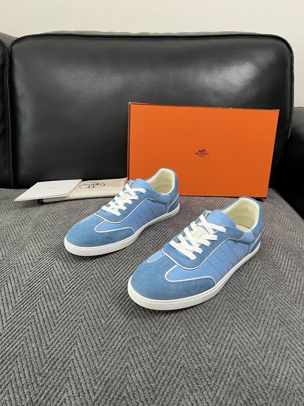 Hermès Blue Low-Top Sneakers