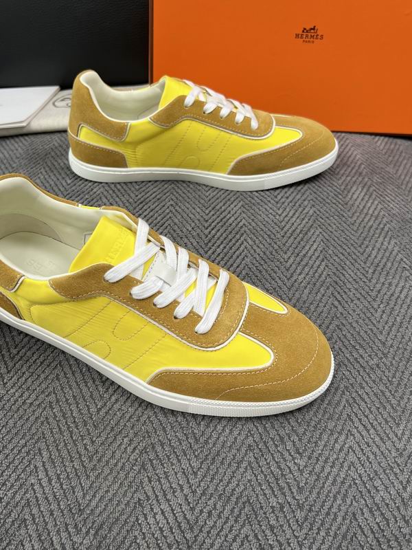 Hermès Yellow Low-Top Sneakers