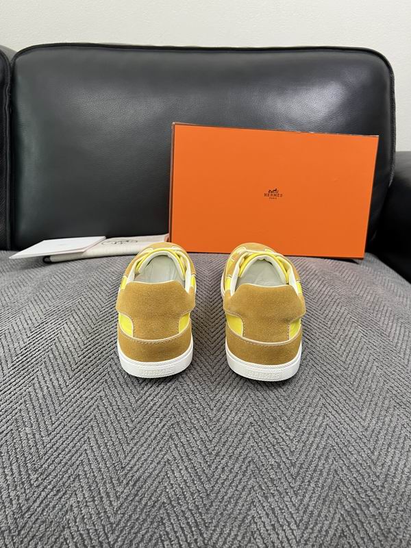 Hermès Yellow Low-Top Sneakers