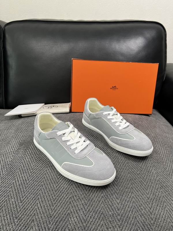 Hermès Grey Low-Top Sneakers