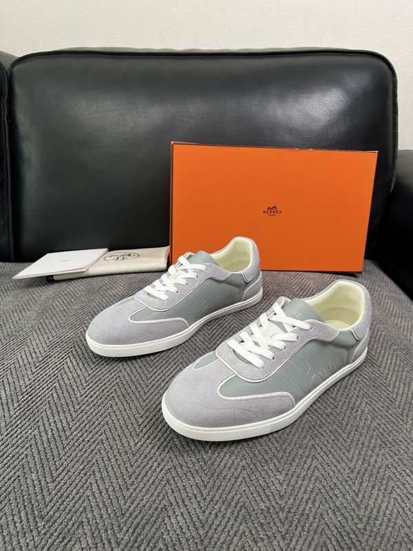 Hermès Grey Low-Top Sneakers
