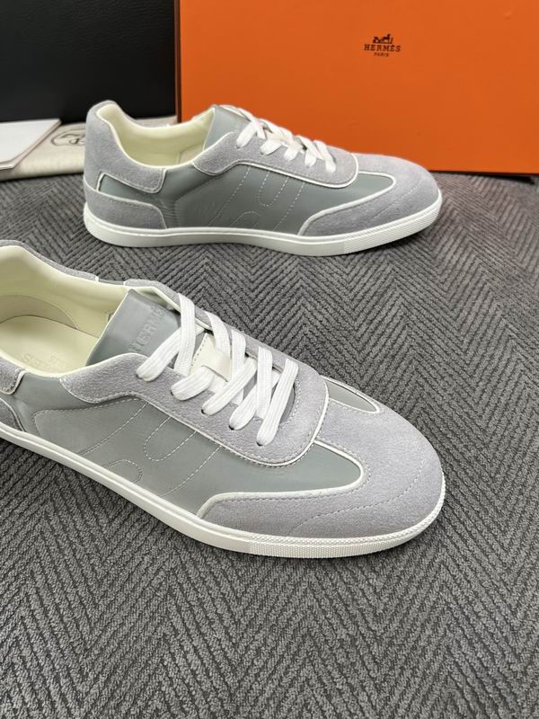 Hermès Grey Low-Top Sneakers